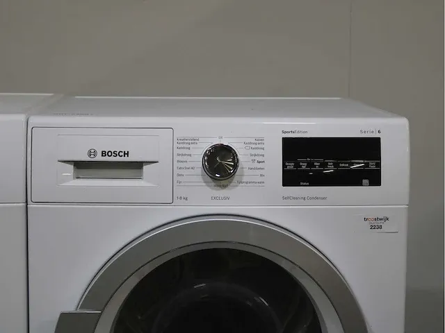 Bosch serie|6 sportsedition ecosilence drive exclusiv wasmachine & bosch serie|6 sportsedition selfcleaning condenser exclusiv droger - afbeelding 6 van  8