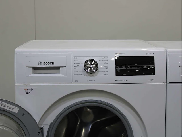 Bosch serie|6 sportsedition ecosilence drive exclusiv wasmachine & bosch serie|6 sportsedition selfcleaning condenser exclusiv wasdroger - afbeelding 3 van  8