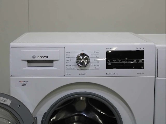 Bosch serie|6 sportsedition ecosilence drive exclusiv wasmachine & bosch serie|6 sportsedition selfcleaning condenser exclusiv wasdroger - afbeelding 3 van  8