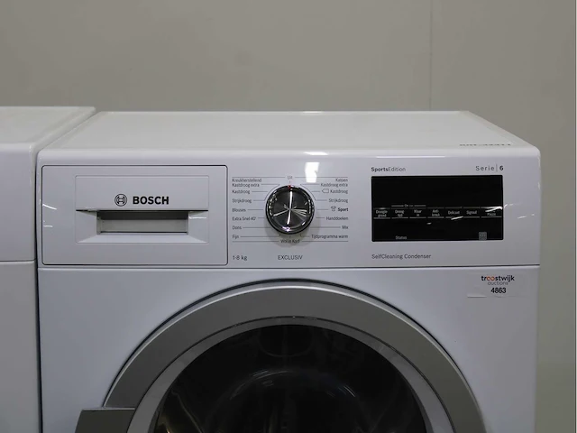 Bosch serie|6 sportsedition ecosilence drive exclusiv wasmachine & bosch serie|6 sportsedition selfcleaning condenser exclusiv wasdroger - afbeelding 6 van  8