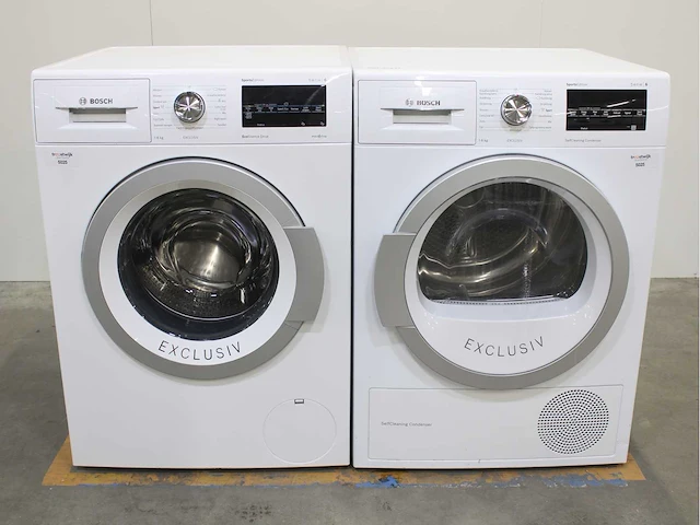 Bosch serie|6 sportsedition ecosilence drive exclusiv wasmachine & bosch serie|6 sportsedition selfcleaning condenser exclusiv wasdroger - afbeelding 1 van  8