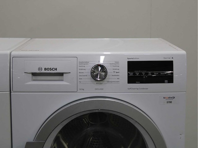 Bosch serie|6 sportsedition ecosilence drive exclusiv wasmachine & bosch serie|6 sportsedition selfcleaning condenser exclusiv wasdroger - afbeelding 6 van  8