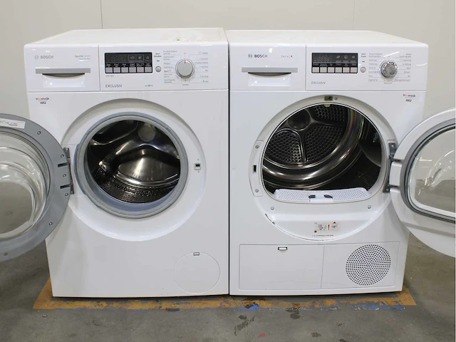 Bosch serie|6 sportsedition varioperfect exclusiv wasmachine & bosch serie|4 exclusiv wasdroger - afbeelding 1 van  8