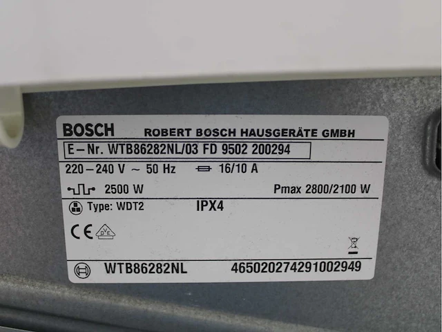 Bosch serie|6 sportsedition varioperfect exclusiv wasmachine & bosch serie|4 exclusiv wasdroger - afbeelding 8 van  8