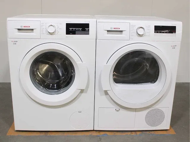Bosch serie|6 varioperfect ecosilence drive wasmachine & bosch serie|4 droger - afbeelding 1 van  8