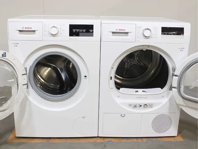 Bosch serie|6 varioperfect ecosilence drive wasmachine & bosch serie|4 droger - afbeelding 2 van  8