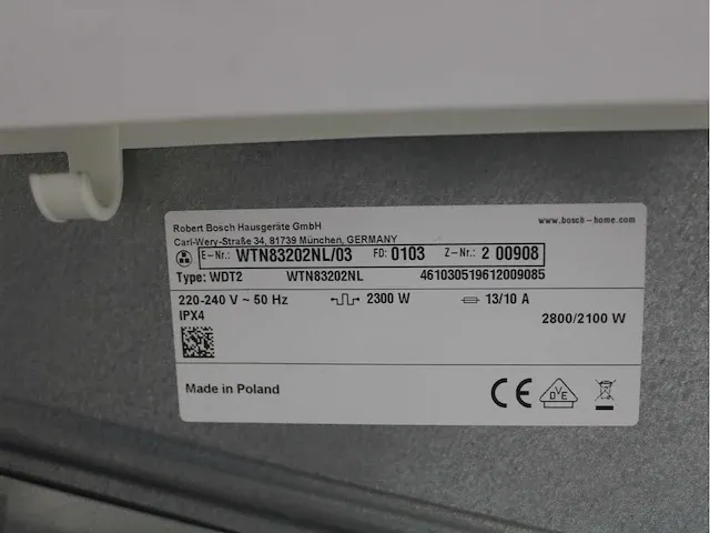 Bosch serie|6 varioperfect ecosilence drive wasmachine & bosch serie|4 droger - afbeelding 8 van  8