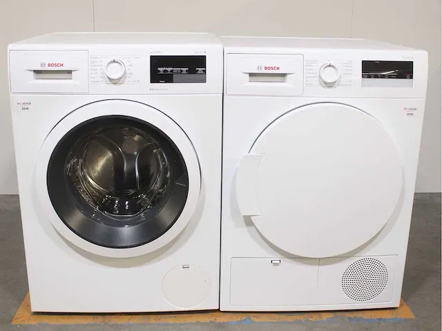 Bosch serie|6 varioperfect ecosilence drive wasmachine & bosch serie|4 droger - afbeelding 1 van  8