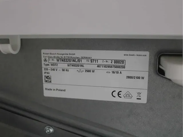 Bosch serie|6 varioperfect ecosilence drive wasmachine & bosch serie|4 droger - afbeelding 8 van  8