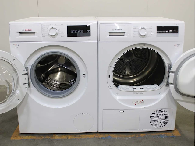 Bosch serie|6 varioperfect ecosilence drive wasmachine & bosch serie|4 wasdroger - afbeelding 2 van  8