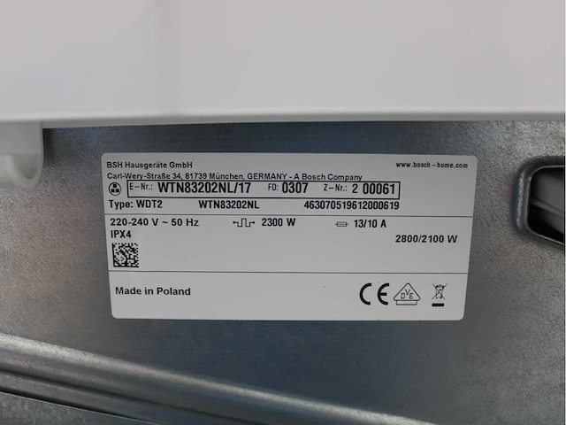 Bosch serie|6 varioperfect ecosilence drive wasmachine & bosch serie|4 wasdroger - afbeelding 8 van  8