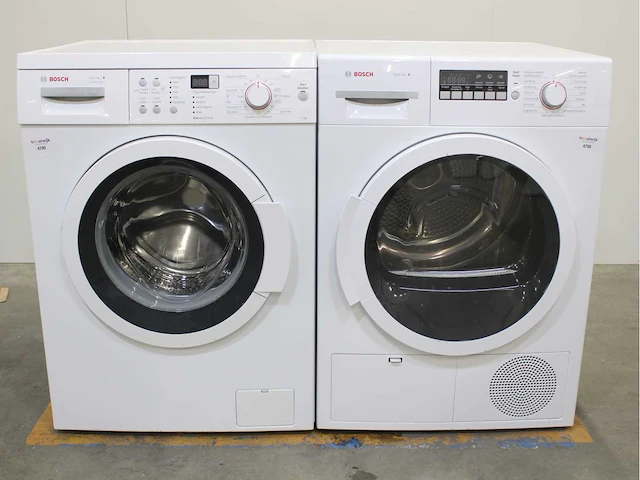 Bosch serie|6 varioperfect ecosilence drive wasmachine & bosch serie|4 wasdroger - afbeelding 2 van  8