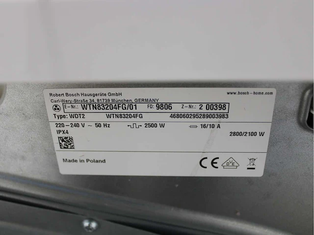 Bosch serie|6 varioperfect ecosilence drive wasmachine & bosch serie|4 wasdroger - afbeelding 7 van  7