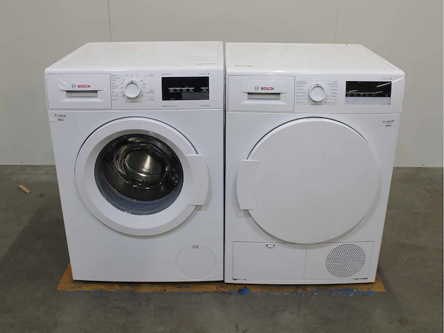 Bosch serie|6 varioperfect ecosilence drive wasmachine & bosch serie|4 wasdroger - afbeelding 1 van  7