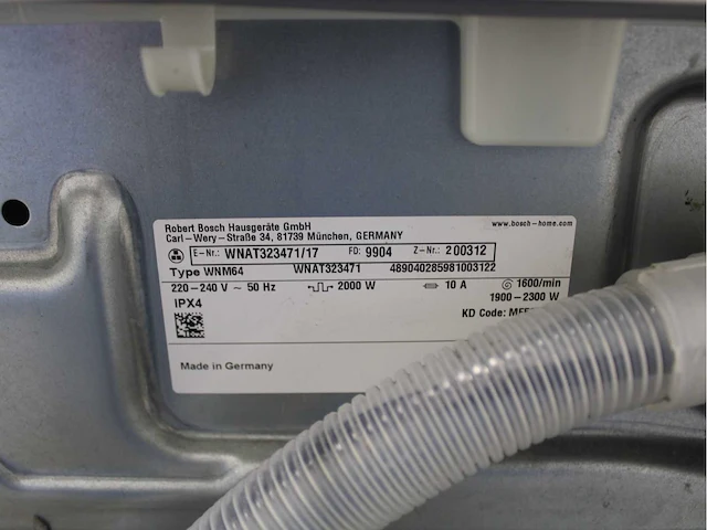 Bosch serie|6 varioperfect ecosilence drive wasmachine & bosch serie|4 wasdroger - afbeelding 5 van  7