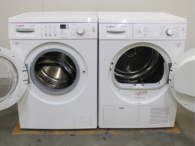 Bosch serie|6 varioperfect ecosilence drive wasmachine & bosch serie|4 wasdroger - afbeelding 1 van  6