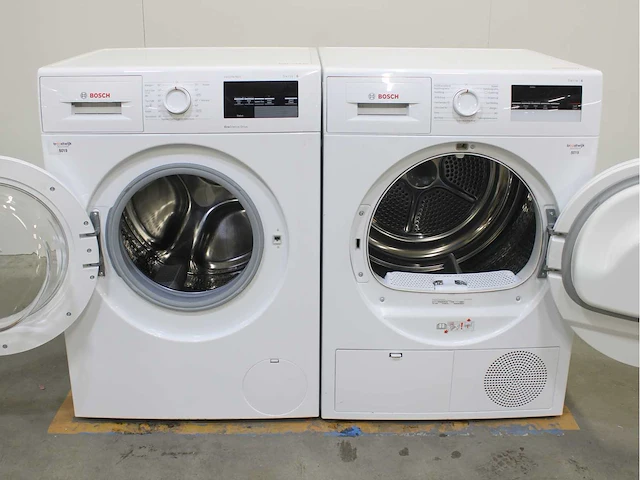 Bosch serie|6 varioperfect ecosilence drive wasmachine & bosch serie|4 wasdroger - afbeelding 2 van  8