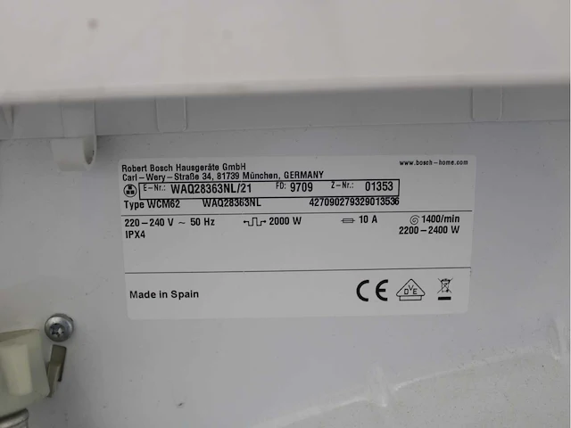 Bosch serie|6 varioperfect ecosilence drive wasmachine & bosch serie|4 wasdroger - afbeelding 5 van  8