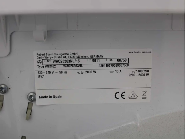 Bosch serie|6 varioperfect ecosilence drive wasmachine & bosch serie|4 wasdroger - afbeelding 5 van  8