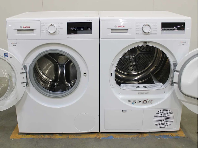 Bosch serie|6 varioperfect ecosilence drive wasmachine & bosch serie|4 wasdroger - afbeelding 2 van  8