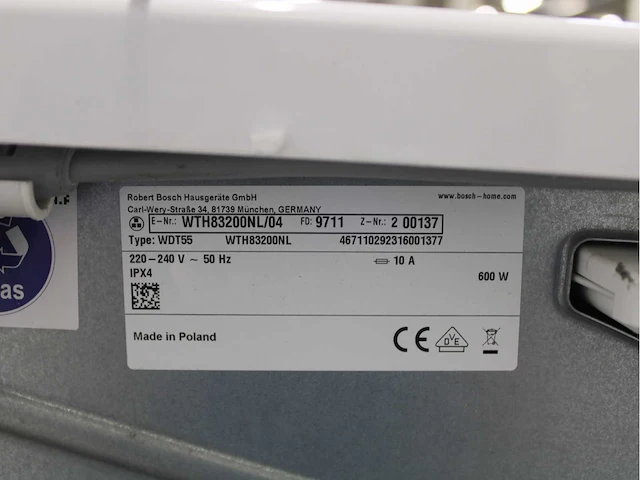 Bosch serie|6 varioperfect ecosilence drive wasmachine & bosch serie|4 wasdroger - afbeelding 8 van  8