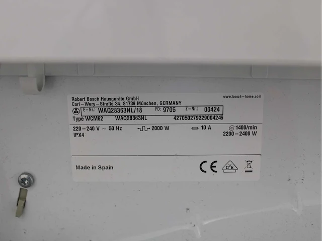 Bosch serie|6 varioperfect ecosilence drive wasmachine & bosch serie|4 wasdroger - afbeelding 5 van  8