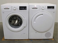 Bosch serie|6 varioperfect ecosilence drive wasmachine & bosch serie|4 wasdroger - afbeelding 1 van  8