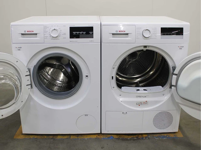 Bosch serie|6 varioperfect ecosilence drive wasmachine & bosch serie|4 wasdroger - afbeelding 2 van  8