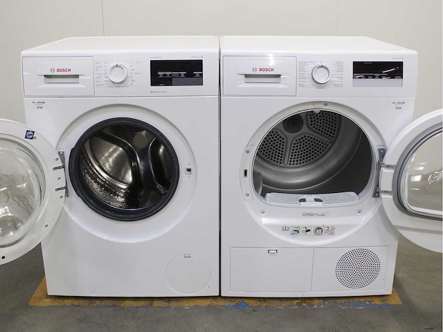 Bosch serie|6 varioperfect ecosilence drive wasmachine & bosch serie|4 wasdroger - afbeelding 2 van  8