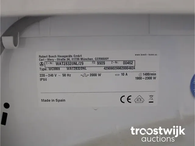 Bosch serie|6 varioperfect ecosilence drive wasmachine & bosch serie|6 a+++ droger - afbeelding 5 van  8