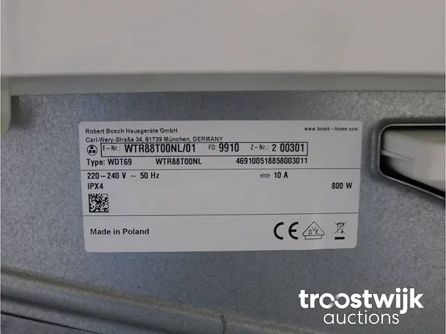 Bosch serie|6 varioperfect ecosilence drive wasmachine & bosch serie|6 a+++ droger - afbeelding 8 van  8