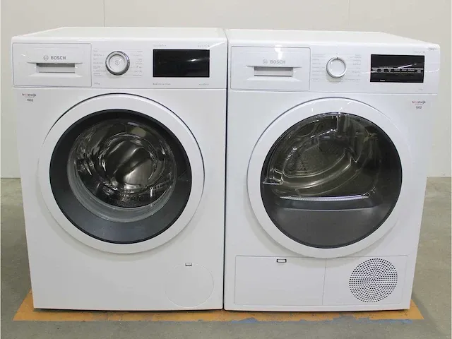 Bosch serie|6 varioperfect ecosilence drive wasmachine & bosch serie|6 droger - afbeelding 1 van  8