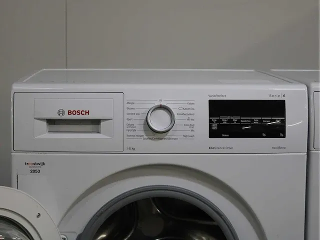 Bosch serie|6 varioperfect ecosilence drive wasmachine & bosch serie|6 droger - afbeelding 3 van  8