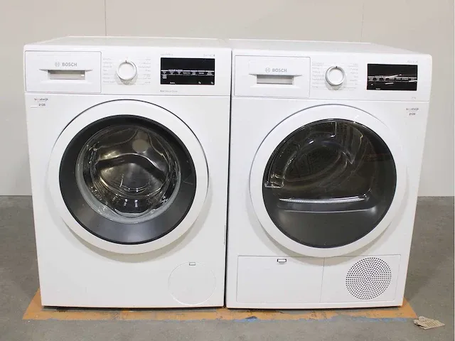 Bosch serie|6 varioperfect ecosilence drive wasmachine & bosch serie|6 droger - afbeelding 1 van  8