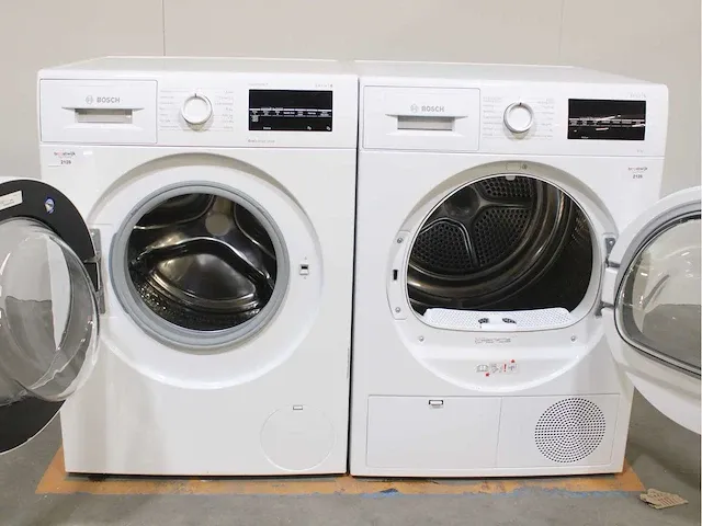 Bosch serie|6 varioperfect ecosilence drive wasmachine & bosch serie|6 droger - afbeelding 2 van  8