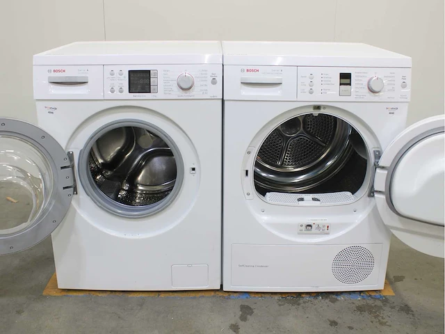Bosch serie|6 varioperfect ecosilence drive wasmachine & bosch serie|6 selfcleaning condenser activeair technology wasdroger - afbeelding 2 van  8