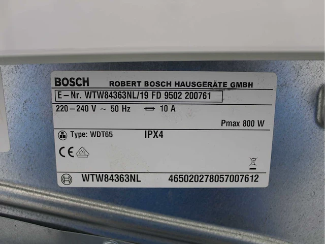 Bosch serie|6 varioperfect ecosilence drive wasmachine & bosch serie|6 selfcleaning condenser activeair technology wasdroger - afbeelding 8 van  8