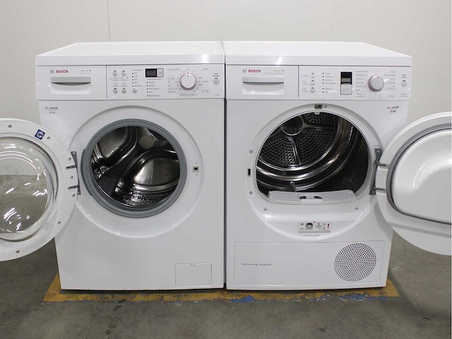 Bosch serie|6 varioperfect ecosilence drive wasmachine & bosch serie|6 selfcleaning condenser activeair technology wasdroger - afbeelding 2 van  8