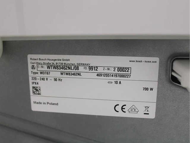 Bosch serie|6 varioperfect ecosilence drive wasmachine & bosch serie|6 selfcleaning condenser droger - afbeelding 8 van  8