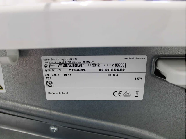 Bosch serie|6 varioperfect ecosilence drive wasmachine & bosch serie|6 selfcleaning condenser wasdroger - afbeelding 6 van  6
