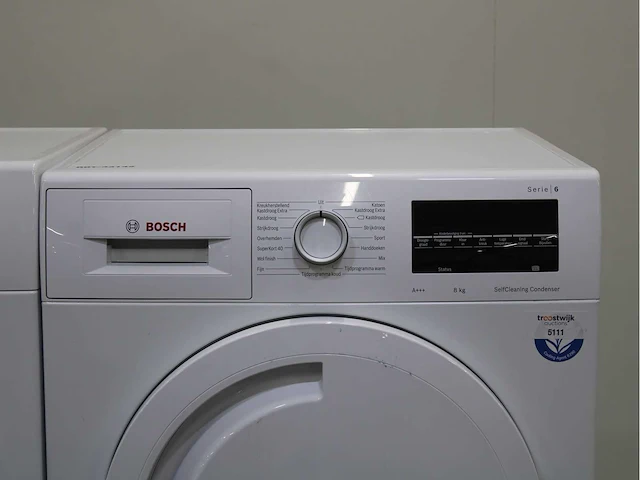 Bosch serie|6 varioperfect ecosilence drive wasmachine & bosch serie|6 selfcleaning condenser wasdroger - afbeelding 6 van  8