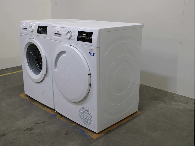 Bosch serie|6 varioperfect ecosilence drive wasmachine & bosch serie|6 selfcleaning condenser wasdroger - afbeelding 7 van  8