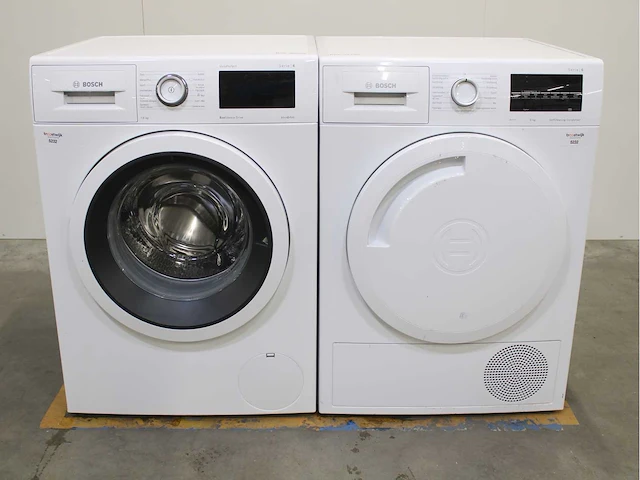 Bosch serie|6 varioperfect ecosilence drive wasmachine & bosch serie|6 selfcleaning condenser wasdroger - afbeelding 1 van  8
