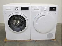 Bosch serie|6 varioperfect ecosilence drive wasmachine & bosch serie|6 selfcleaning condenser wasdroger - afbeelding 1 van  8