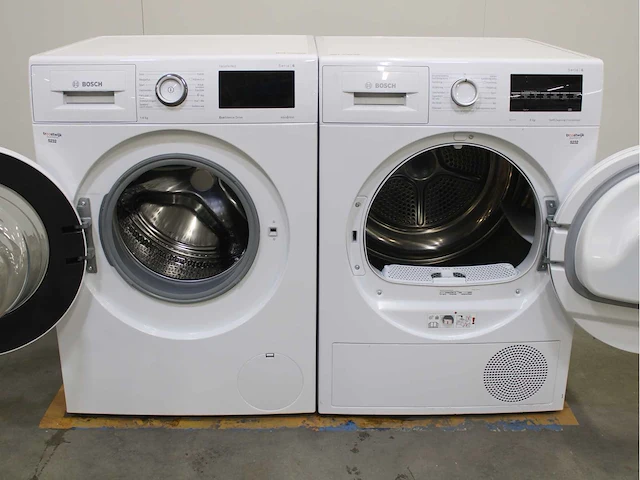 Bosch serie|6 varioperfect ecosilence drive wasmachine & bosch serie|6 selfcleaning condenser wasdroger - afbeelding 2 van  8
