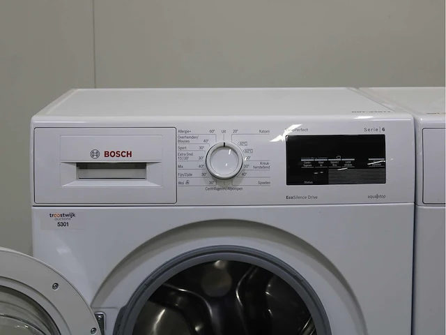 Bosch serie|6 varioperfect ecosilence drive wasmachine & bosch serie|6 selfcleaning condenser wasdroger - afbeelding 3 van  8