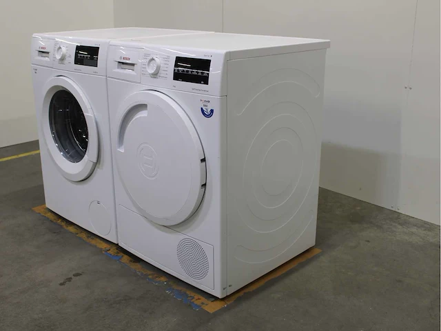Bosch serie|6 varioperfect ecosilence drive wasmachine & bosch serie|6 selfcleaning condenser wasdroger - afbeelding 7 van  8