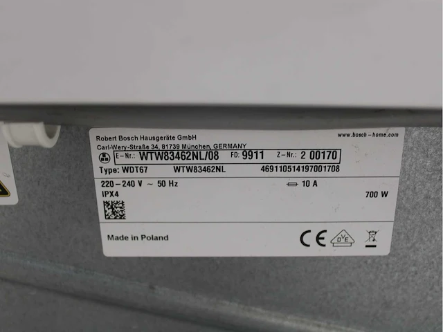 Bosch serie|6 varioperfect ecosilence drive wasmachine & bosch serie|6 selfcleaning condenser wasdroger - afbeelding 8 van  8