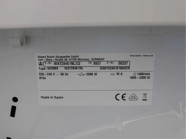 Bosch serie|6 varioperfect ecosilence drive wasmachine & bosch serie|6 selfcleaning condenser wasdroger - afbeelding 5 van  8