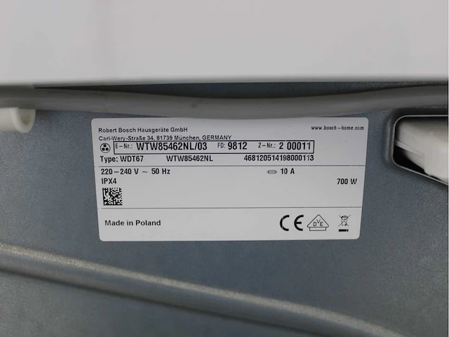 Bosch serie|6 varioperfect ecosilence drive wasmachine & bosch serie|6 selfcleaning condenser wasdroger - afbeelding 8 van  8